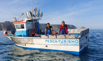 pescaturismoasturias.com excursions de pesca a Cudillero Asturias